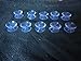 GiftWrap Etc. Small Double Sided Suction Cups - 20 mm, Set of 10, Clear, Christmas, for Glass Windows, Windshield, Tile, Kitchen, Bathroom Mirror, Shower Wall, Terrarium, Car Window, Office