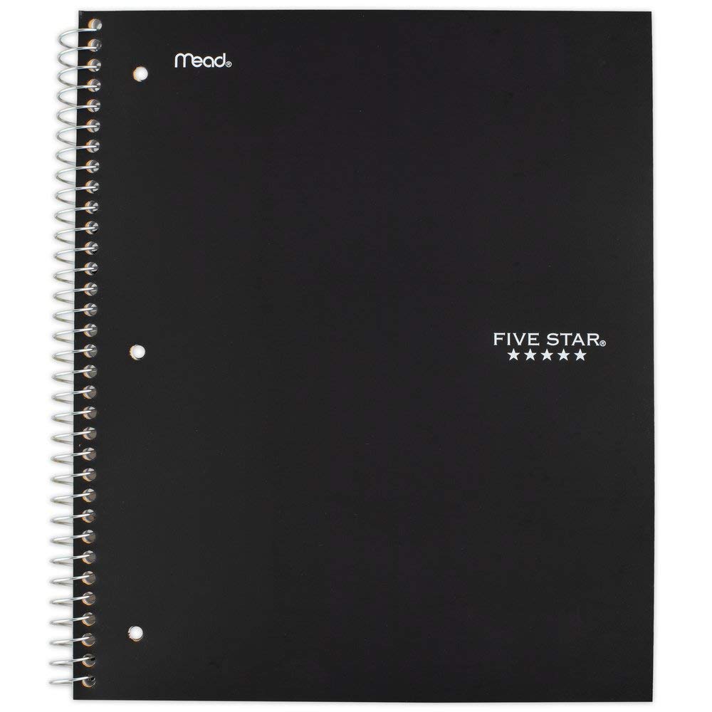 Five Star 3 Subject College Ruled Notebook (Assorted Colors) - Impact Learners