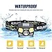 STURME Rechargeable Headlamp Flashlight 2 Pack 800 Lumens Bright LED Headlamp with Red Light and Motion Sensor 5 Modes Camping Hiking Running Headlamps for Adults Kids