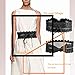 Women's Bowknot Lace Waist Belt Self Tie Wrap Corset Waist Band Boho Belt Black One Size