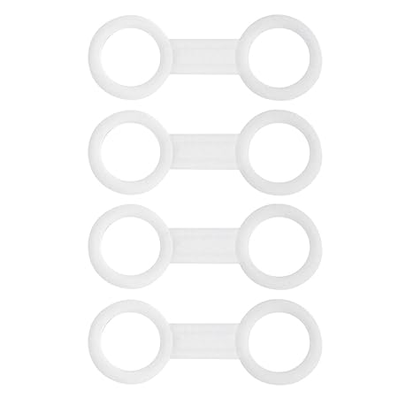 MagiDeal 4 Stück Schnorchelhalter Doppelring Tauchen Schnorcheln Silikon Schnorchelhalter Ringe, in verschiedenen Farben - Kl