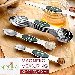 Spring Chef Magnetic Measuring Spoons Set, Dual