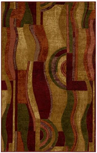 Mohawk Residence New Wave Picasso Space Rug, 1’8″x2’10”, Wine