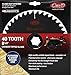 CUZ-D INDUSTRIES CARBIDE TIP SAW BLADE - 40 Tooth Premium Straight Flush Saw Blades, Non-Stick, General Purpose Wood Cutting Wheel, Circular Saw Wheels, 8.5