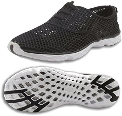 Tinton Beach Women's Lightweight Quick Dry Athletic Water Shoes (8 B(M) US, Black)