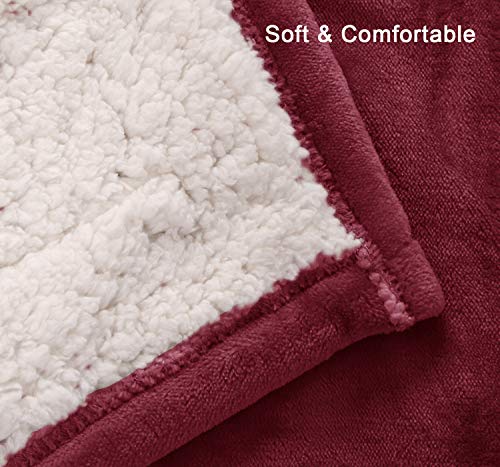 image for MARQUESS Twin Heated Blanket Electric Sherpa and Reversible Flannel Wa