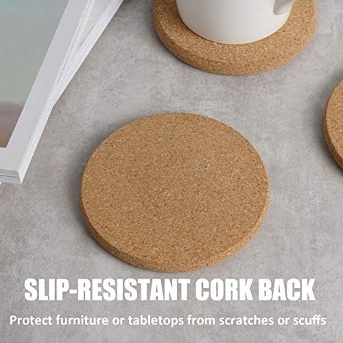 Set of cork coasters in a holder, value $10.97.