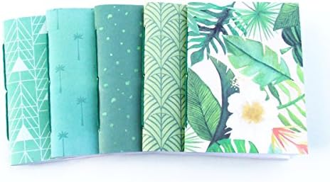 Green Tropical Travelers Notebook Insert Set - Available in Ten Sizes including B6 Slim, Standard