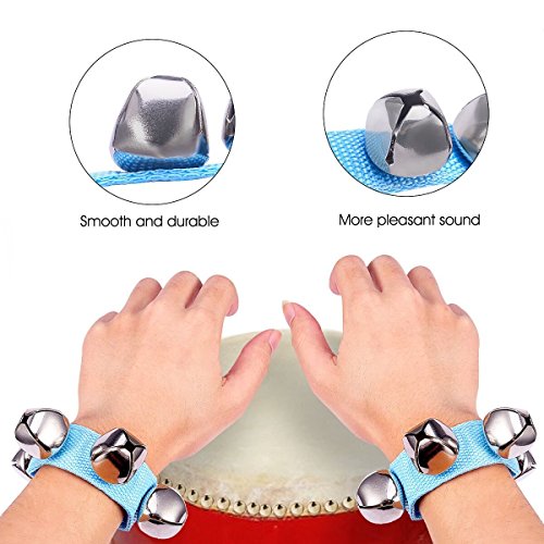 Band Wrist Bell, DEALIKEE Multi-Color Musical Rhythm Toys Wrist Bells and Ankle Bells Wrist Foot Bell Instrument Percussion Orchestra Rattles Toy. (14 PACK)