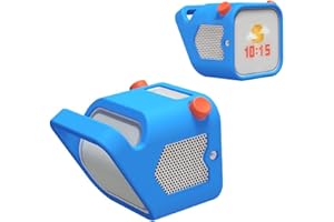 HESUPY Silicone Protective Case for Yoto Player (3rd Gen.), Skin Cover Sleeve Fitted Protective Jacket for Yoto Player Kids Audio Player, Easy-to-Carry Handle (Blue)