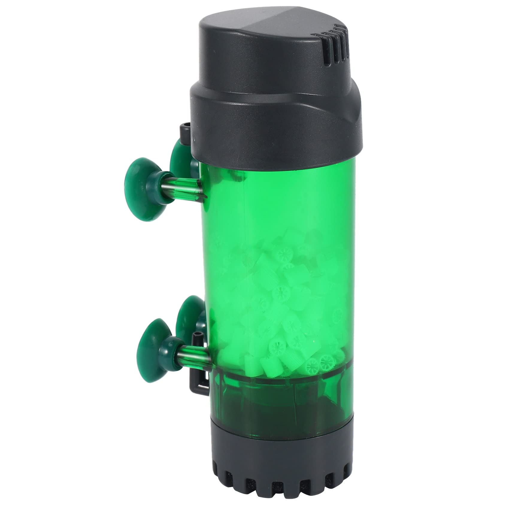 Souhgaue Aquarium Fish Tank Fluidized Moving Bed Filter Bubble Media Filter with Air Stone and Sponge Filter LH-300