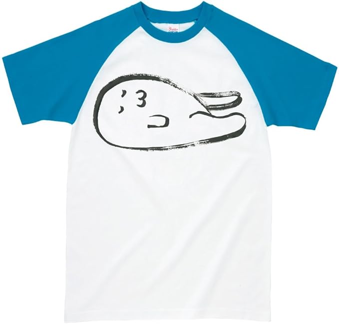 Amazon 筆で書いたaaシリーズ 荒巻スカルチノフ 半袖tシャツ ホワイト ターコイズs オリジナルプリント 通販