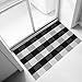 UKELER Black and White Rug 2×3, Cotton Buffalo Plaid Rugs for Front Porch Machine Washable Cute Farmhouse Layered Door Mats Welcome Doormats Outdoor Front Porch Rugs