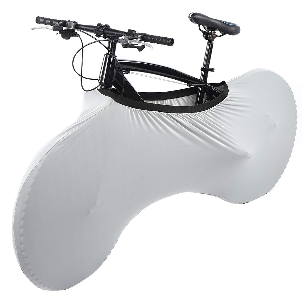 FOTABPYTI Lightweight Sturdy and Durable Wheel Cover, Fine Workmanship Dustproof Bike Wheel Cover, Milk Silk Fabric Easy to Operate for Road Bike Mountain Bi