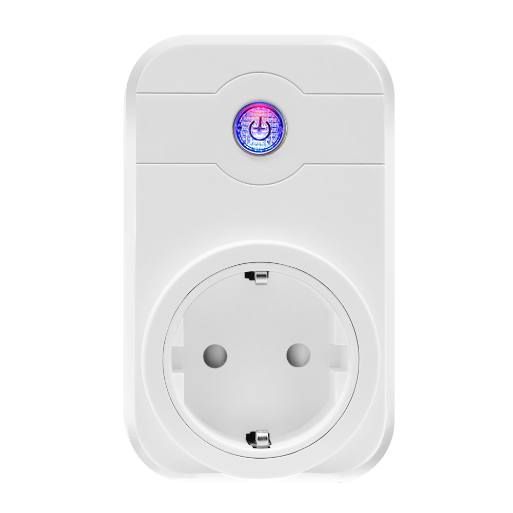 WiFi Smart Plug, LOBKIN Wireless Outlet Intelligente Timing-Buchse Kompatibel mit Alexa & Google Home, kein Hub erforderlich, Timing-Funktion, Remote Control Ihre Geräte überall (Weiß)