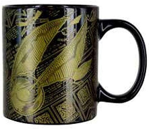 Harry Potter Mug Golden Snitch Artwork Quidditch Official Black One Size