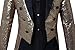 MAGE MALE Mens Sequin Tuxedo Jacket Tails Slim Fit Tailcoat Dress Coat Swallowtail Dinner Party Wedding Blazer Suit Jacket