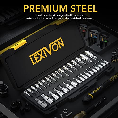 LEXIVON Master TORX Bit Socket Set, Premium S2 Alloy Steel Complete