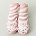 SKOLA 2 Thick Winter Warm Baby Toddler Anti Slip Skid Socks Grip Slipper Cotton(18-30 Months,Blue Rabbit/Gray Penguin)