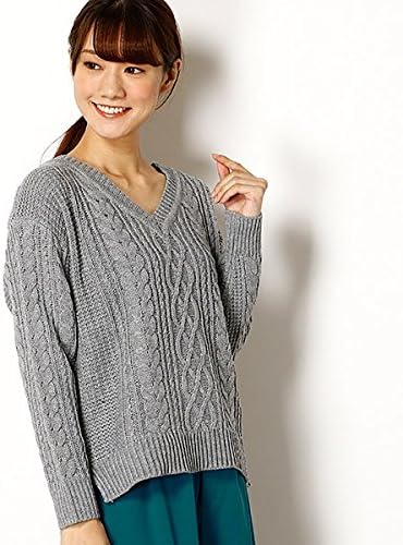 Amazon イング Ingni 7gケーブルvネックニット グレー A M セーター 通販