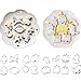 Mini Fantasy Unicorn Cookie Biscuit Fondant Cake Mold，Unicorn Cookie Cutter Fondant Mold Set - Fondant Cupcake, cake decorating in magic unicorn or fantastic unicorn theme parties