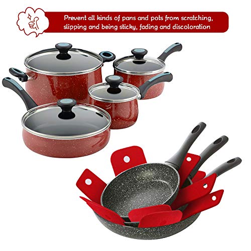 Pot Pan Protectors, Set of 12 and 4 Different Sizes, Larger & Thicker