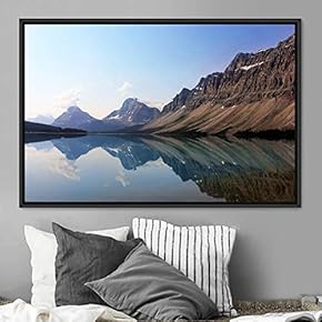 signwin Framed Canvas Wall Art Calming Waters Aerial...