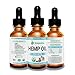 Hemp Oil for Dogs and Cats - 100 % Organic Natural Calming Drops - Anxiety Support - Hip and Joint Health - Pain Relief Stress Reducer for Pets - Omega 3 & 6