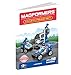 MAGFORMERS Amazing Police 50Piece, Wheels, Blue Red Colors, Educational Magnetic Geometric Shapes Tiles Building STEM Toy Set Ages 3+