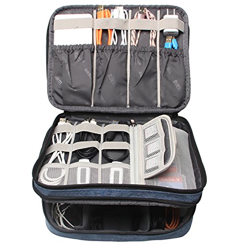 image for BUBM Travel Organizer, Electronic Accessories Storage Bag for Cord, Me