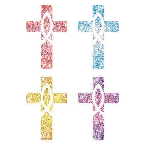 CD-2150 - DAZZLE STICKERS CROSSES 120/PK ACID
