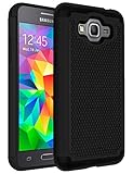 Galaxy J2 Prime Case,Galaxy Grand Prime Plus Case,ANLI(TM)[Shock Absorption] Drop Protection Hybrid Dual Layer Armor Protective Case Cover for Samsung Galaxy J2 Prime/Galaxy Grand Prime Plus Black