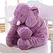 MorisMos Elephant Stuffed Animal Toy Plush Toy for Children Kids Gift Purple 24 inch (60x45x25cm)
