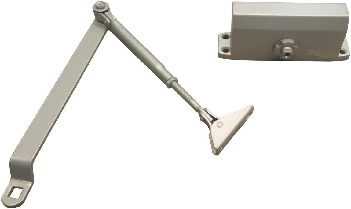 PALMAT Automatic Adjustable Hydraulic Door Closer (60-85 Kg, Silver) - Image 3