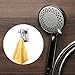 CHENGU 2 Pcs Shower Head Holder Strong Adhesive Shower Head Wall Mounting Bracket Adjustable Wand Stand with 2 Hanger Hooks No Drill Need