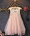 Baby Girls Princess Party Dress Pearl Lace Flower Fancy Gown Backless Dress 2-7Y