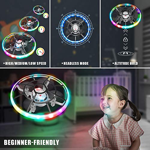 HASAKEE Q7 Mini Drone for Kids,RC Helicopter Quadcopter with Altitude Hold,Neno Light,3 Batteries and Remote Control… - Image 3