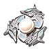 Livoty NEW Alloy Hand Spinner Tri Fidget Focus Toy EDC Finger Spin Gyro ADHD Autism