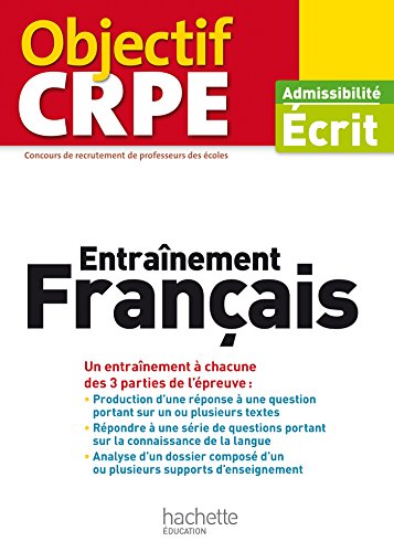 Objectif CRPE Entrainement En Français - 2016 by (Paperback)