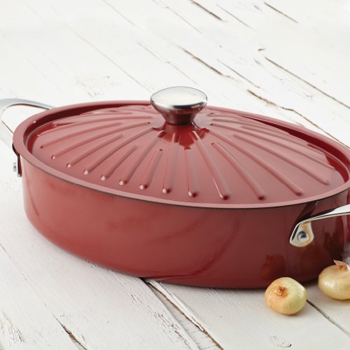 5 Rachael+Ray+Porcelain+Nonstick+Cranberry