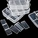 Tinksky Jewelry Organizer Storage Container with Removable Dividers 3-Layer 18-Grid (Transparent)