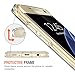 Trianium Galaxy S7 Edge Case, [Clear Cushion] for Samsung Galaxy S7 Edge Clear Case Scratch Resistant Seamless Integrated Shock-Absorbing Bumper Cases Cover with Back Hard Panel - Clear