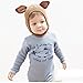 Lovely Deer Autumn Winer Baby Wool Hat, CSSD Girl Boy Cap Toddler Kids Knitted hat (Coffee)