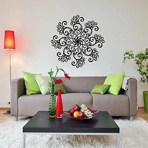 Wall Decal Indian Buddhism Mandala Flower Wall Sticker for Yoga Studio Medication Room Decoration - Image 4