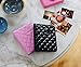 Zink Polaroid 64-Pocket Photo Album w/Sleek Quilted Cover for Zink 2x3 Photo Paper (Snap, Zip, Z2300) - Pink