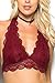 Residents On Women's Stretchy Halter Full Lace Bralette Bra Top
