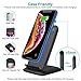 CHOETECH 15W Wireless Charger, Fast Wireless Charging Stand Compatible with Samsung Galaxy Note 10/S10/S10E/S9/Note 9/S8, iPhone Xs Max/XR/XS/X/8/8+, LG V30/V35/V40/G8 (No AC Adapter)