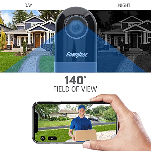 Energizer Connect Smart 1080p Security Video Doorbell Wired & Chime, Requires Existing Doorbell