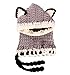 Be Nice Winter Kids Warm Knitted Hat Scarf Earflap Hood Hat Scarves Skull Caps with Ears (Gray) by Be-Nice
