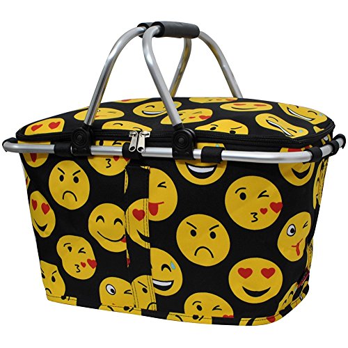 Galleon Emoji Faces Print NGIL Insulated Picnic Basket